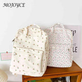 Small Fresh School Bag Flower Cloth Female Handbags for Women
