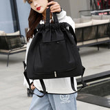 Nylon Fitness Bag with Wet Dry Separation - Gym Yoga Swimming Rucksack