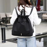 Nylon Fitness Bag with Wet Dry Separation - Gym Yoga Swimming Rucksack