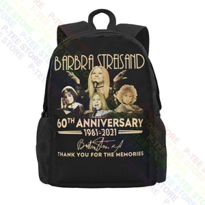 Barbra Streisand 60th Anniversary Swim Art Print Large Backpack