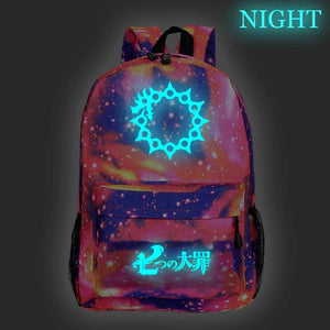 Seven Deadly Sins Anime School Backpack for Teens