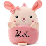 Plush Toddler Backpack Animal Cartoon Mini Bag for Kids 1-6 Years