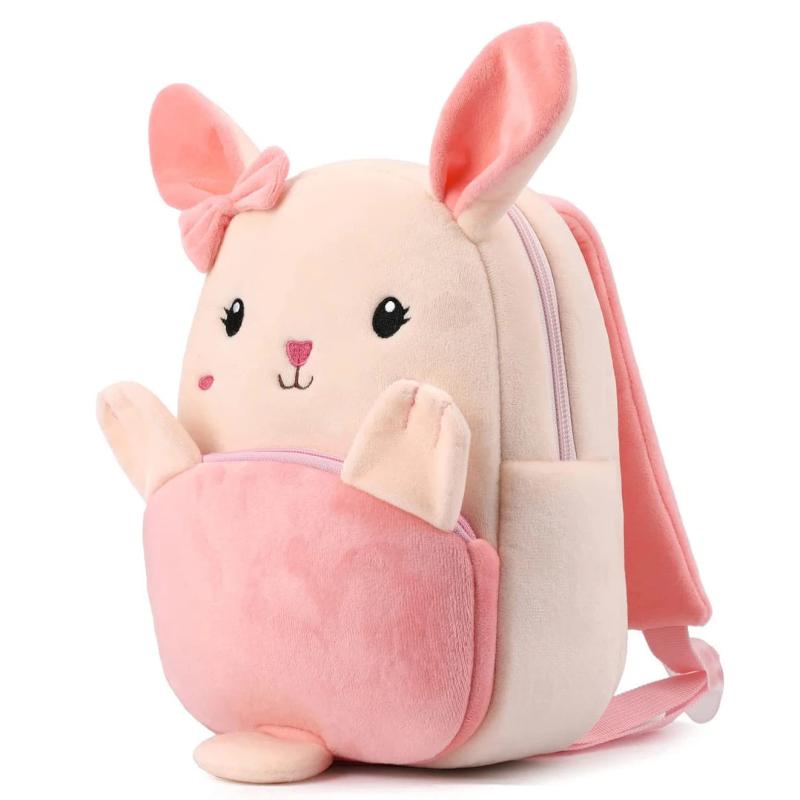 Plush Toddler Backpack Animal Cartoon Mini Bag for Kids 1-6 Years