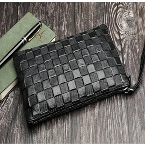 Crocodile-pattern Men's Wallet High-Capacity Business Zipper Long Wallet