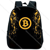 Bitcoin Print Mini Kindergarten Backpack for Toddlers