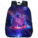 Bitcoin Print Mini Kindergarten Backpack for Toddlers