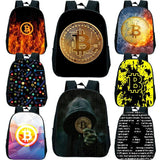 Bitcoin Print Mini Kindergarten Backpack for Toddlers