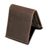 Leather Men Wallet Zipper Small Money Purses Short Bifold Men Wallets