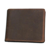 Leather Men Wallet Zipper Small Money Purses Short Bifold Men Wallets