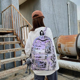 Nylon Backpack Large Capacity Junior High School Student Schoolbag