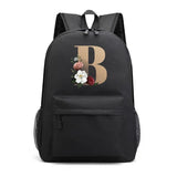 Letter Printing School Backpack Teen Travel Casual Female Shoulder