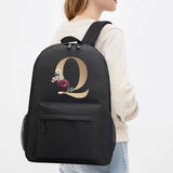 Letter Printing School Backpack Teen Travel Casual Female Shoulder