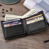 RFID Anti-Magnetic Carbon Fiber Leather Wallet for Men