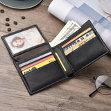 RFID Anti-Magnetic Carbon Fiber Leather Wallet for Men
