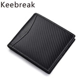 RFID Anti-Magnetic Carbon Fiber Leather Wallet for Men