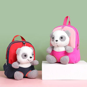 Kids Plush Backpack Soft Waterproof Oxford Kindergarten School Bag