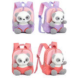 Kids Plush Backpack Soft Waterproof Oxford Kindergarten School Bag