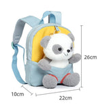 Kids Plush Backpack Soft Waterproof Oxford Kindergarten School Bag