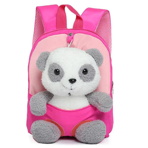 Kids Plush Backpack Soft Waterproof Oxford Kindergarten School Bag
