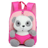 Kids Plush Backpack Soft Waterproof Oxford Kindergarten School Bag