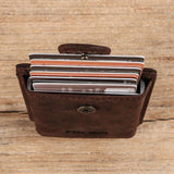 RFID Blocking Brown Leather Bifold Wallet for Men
