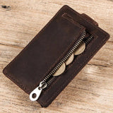 RFID Blocking Brown Leather Bifold Wallet for Men