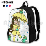 Frog Girl Hiking Backpack Outdoor Sports Bag Tsuyu Froppy A