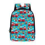12 Inch Cartoon Engineering Vehicle Backpack for Kids