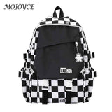 Harajuku School Backpacks Large Capacity Plaid School Bag Travel Daypack