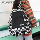 Harajuku School Backpacks Large Capacity Plaid School Bag Travel Daypack