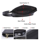 Ladies' Clutch Leather Phone Bag Cowhide Handbag