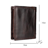 Men's Retro Leather Short Wallet European & American Style