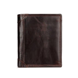 Men's Retro Leather Short Wallet European & American Style