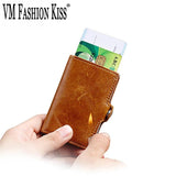 Leather RFID Card Holder Wallet