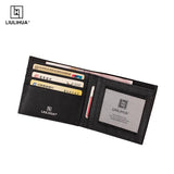 Men's Thin Leather Wallet Small Money Purse