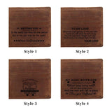 Vintage Men's Leather Wallet with Zipper Pocket