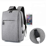 Men's USB Business Backpack Anti Theft Daypack