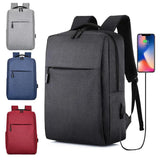 Men's USB Business Backpack Anti Theft Daypack