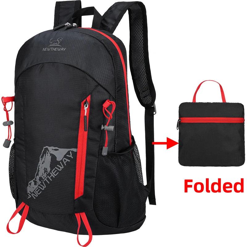 Men's Lightweight Foldable Backpack Waterproof Outdoor Hiking Bag