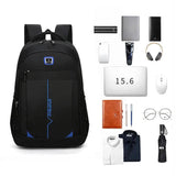Men's Leisure Computer Backpack High Capacity Student Schoolbag