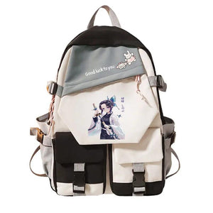 Demon Slayer Kimetsu No Yaiba Shinobu Backpack Canvas Bag