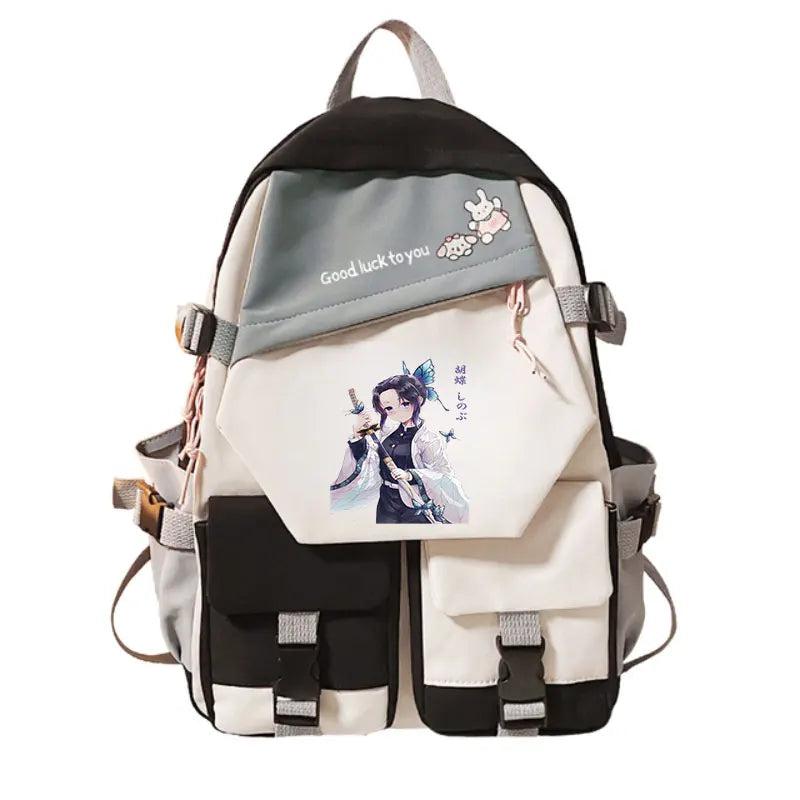 Demon Slayer Kimetsu No Yaiba Shinobu Backpack Canvas Bag
