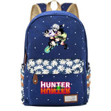 Anime Hunter Hunter Canvas Backpack Casual Zip Packsack Teenger Schoolbag