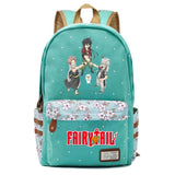 Anime Fairy Tail Teenager Zip Packsack Casual Backpack Unisex Student Schoolbag