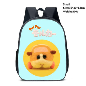 12 Inch Kids Cartoon Backpack Boys Girls Anime Casual School Bags