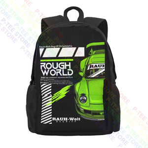 Rwb Vintage Art Print Backpack Large Capacity