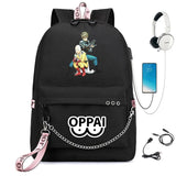 One Punch-Man USB Charge Schoolbag Cartoon Backpack