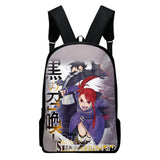 WAWNI Summoner Zipper Bag Anime Printed Students Backpack Casual School Bag