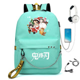 Demon Slayer Kimetsu no Backpack with USB Port