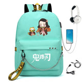 Demon Slayer Kimetsu no Backpack with USB Port